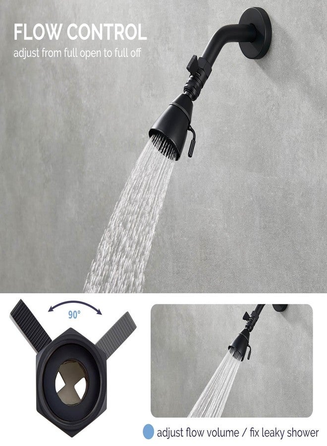 Angle Simple Shower Valve, Brass Water Flow Shut Off Valve for Hand Shower, RV Hose Flow Restrictor, Matte Black - Image 5